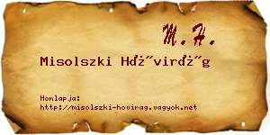 Misolszki Hóvirág névjegykártya